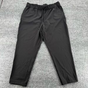 lululemon athletica Black Drawstring Cropped Pants